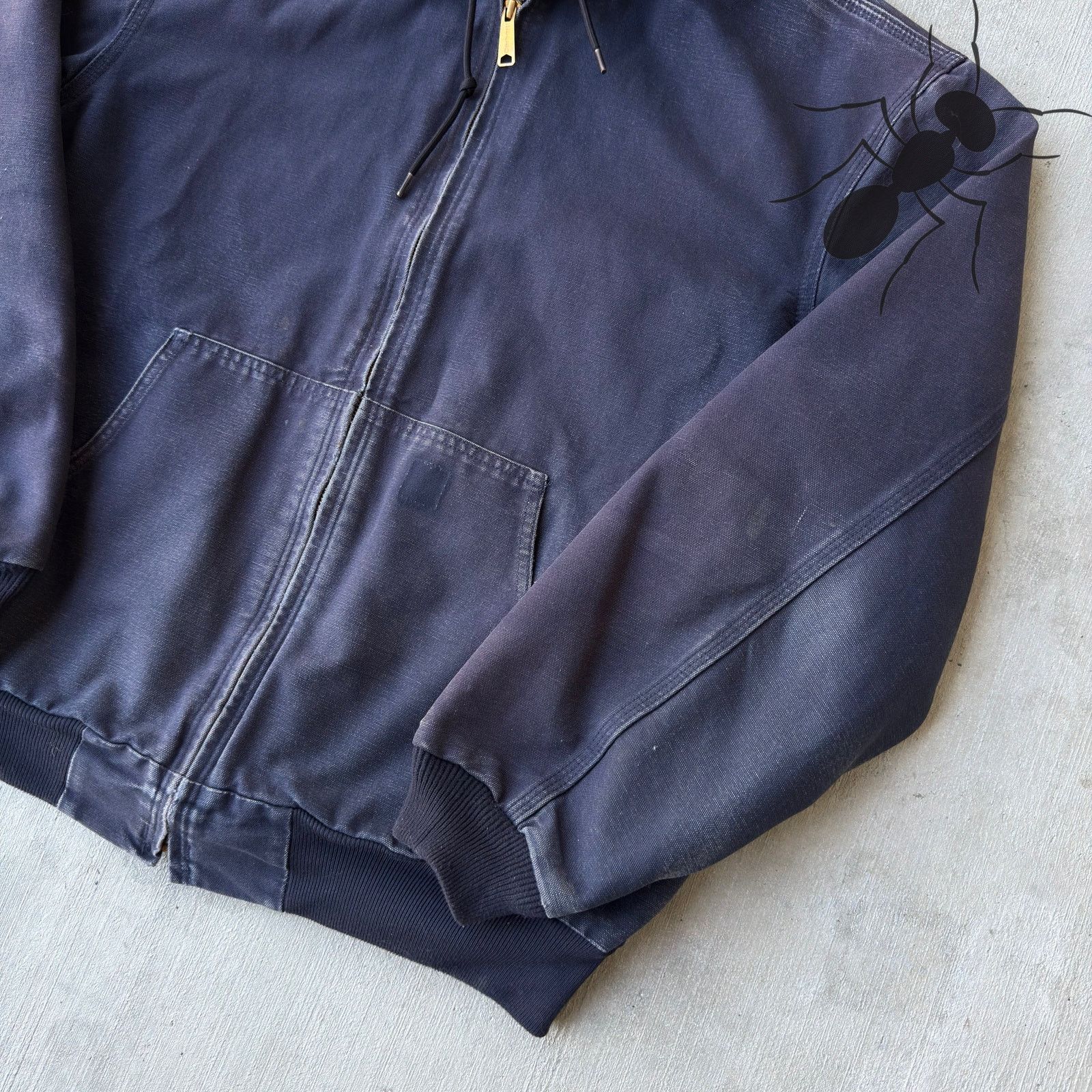 Carhartt × Vintage Vintage Y2K Carhartt J208 MDT blue hooded work wear jacket Size US XL / EU 56 / 4 - 4 Thumbnail
