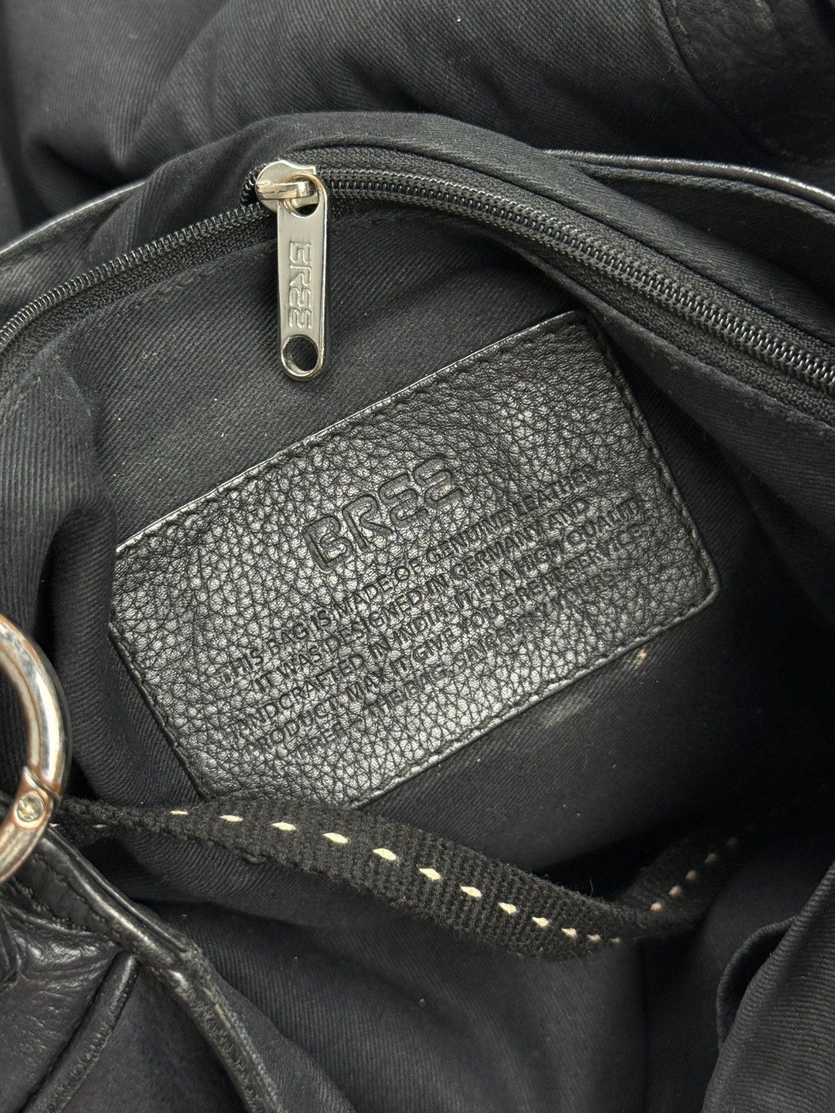 BREE VTG Bree Black Leather Shoulder Bag Crossbody Germany Design Size ONE SIZE - 12 Thumbnail