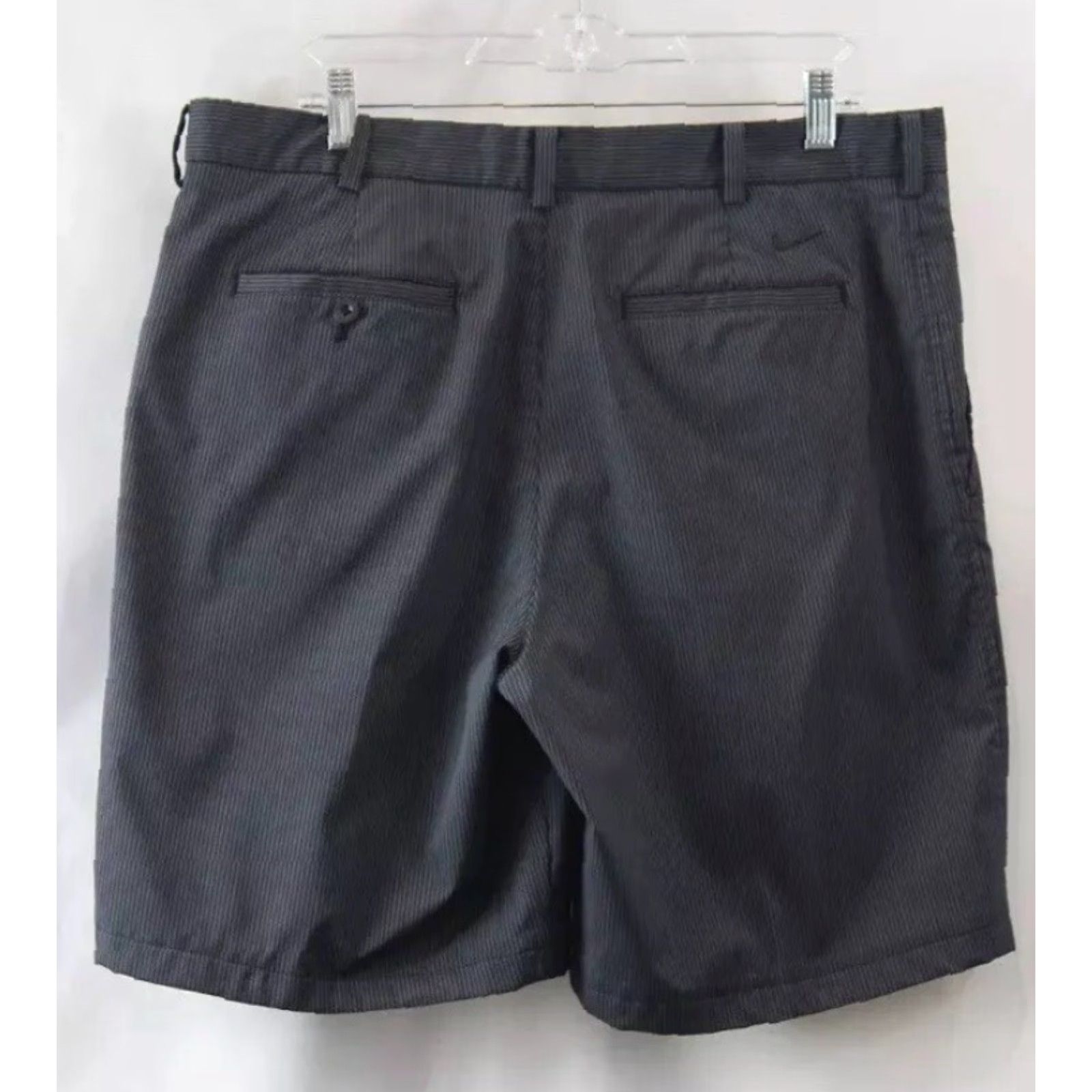 Nike Men's Nike Golf Charcoal Gray w/ Black Pinstripe Performance Golf Short Size 36 Size US 36 / EU 52 - 2 Thumbnail