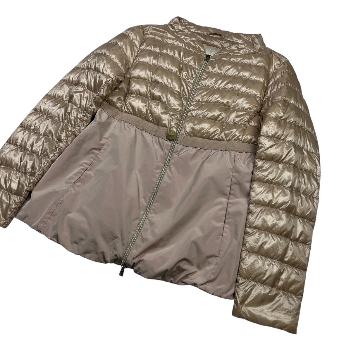 Herno × Vintage Herno Vintage Luxury Puffer Jacket Light Beige Size L / US 10 / IT 46 - 2 Thumbnail