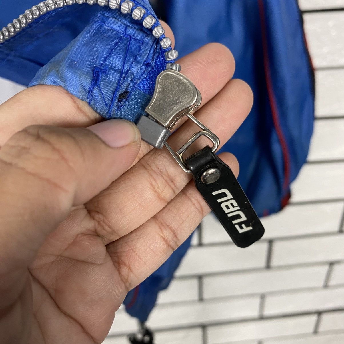Fubu 📌Vintage Light Zipper Jacket Fubu Big Logo Embroidery Size US L / EU 52-54 / 3 - 20 Thumbnail