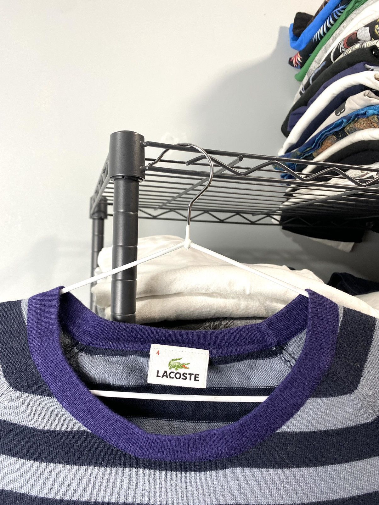Lacoste Vintage Lacoste Striped Sweater Rugby Style Size US M / EU 48-50 / 2 - 4 Thumbnail