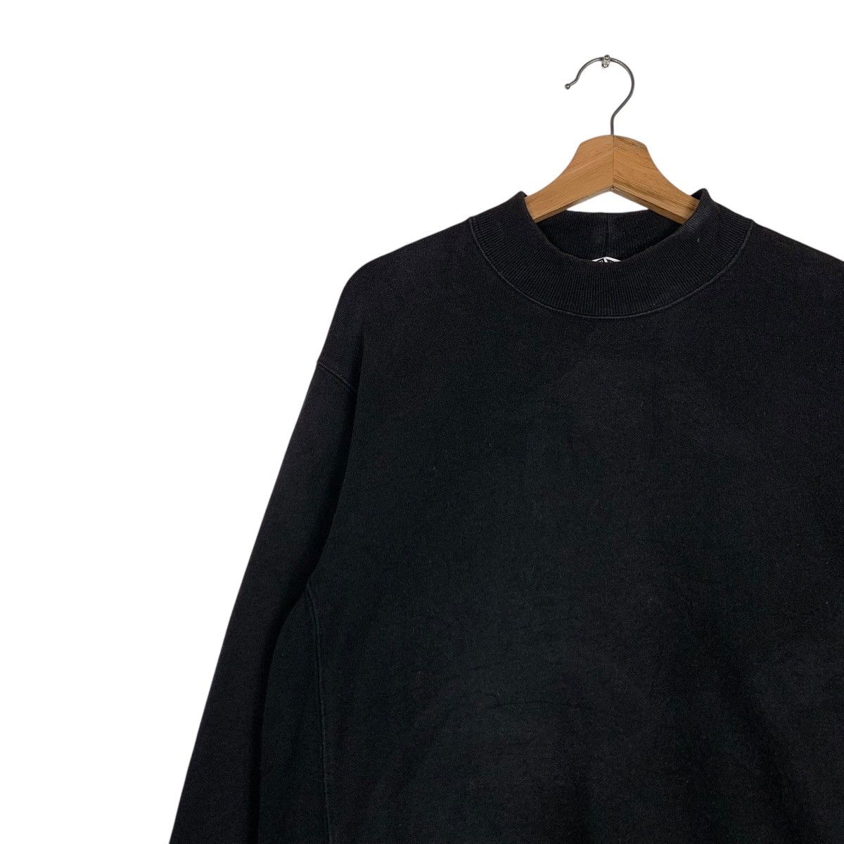 Lemaire × Uniqlo UNIQLO U LEMAIRE Black Plain Crewneck Sweatshirt #1477-C66 Size US M / EU 48-50 / 2 - 6 Thumbnail