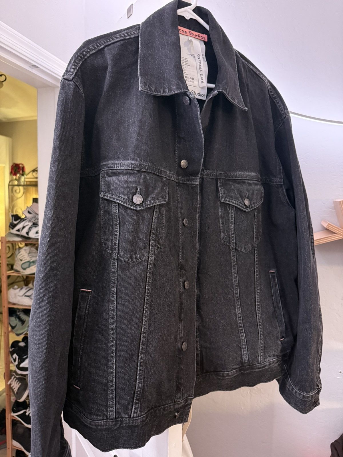 Acne Studios Acne Studios Relaxed Denim Jacket Faded Black Size M Size US M / EU 48-50 / 2 - 3 Thumbnail