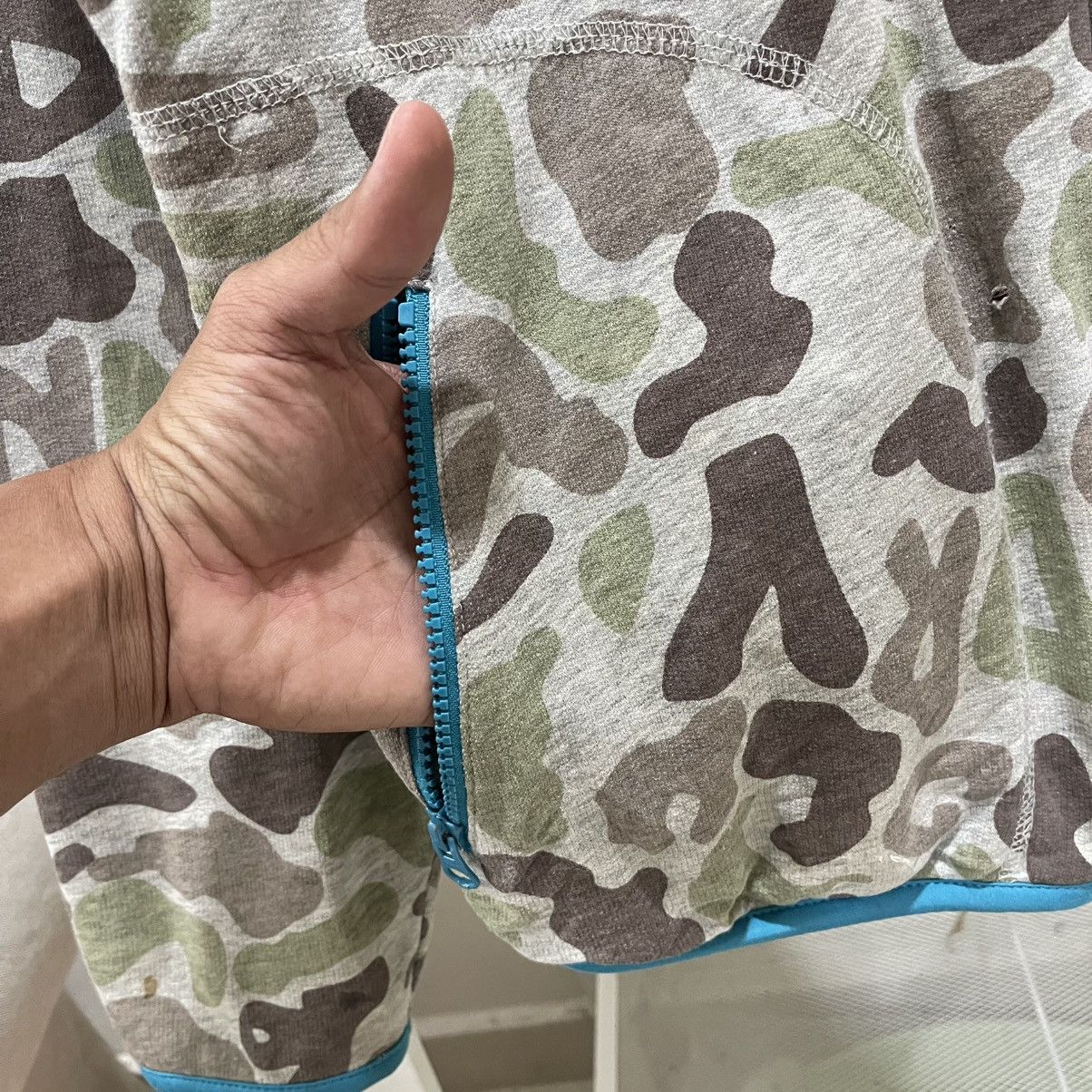 Japanese Brand Vintage Laundry Camouflage Full Zipper Hoodie Jacket Size US M / EU 48-50 / 2 - 14 Thumbnail