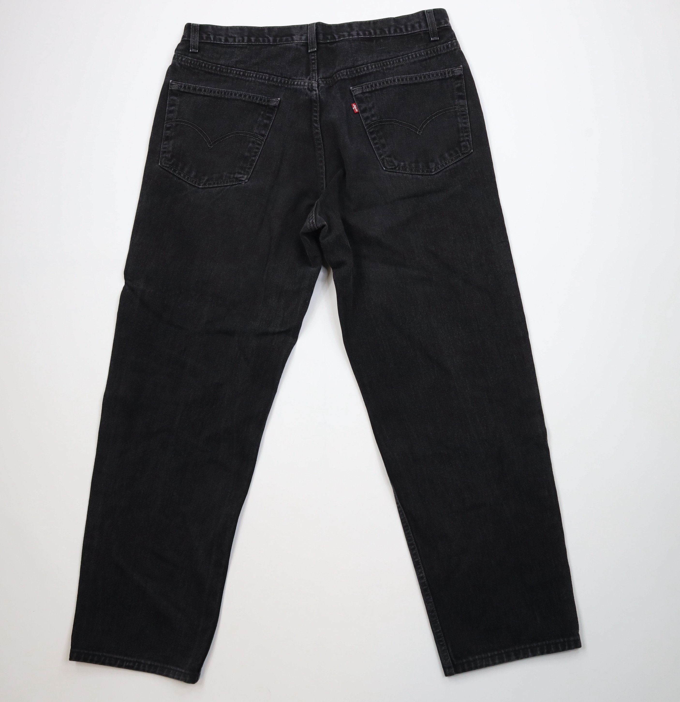 Levi's Vintage 90s Levis 550 Relaxed Fit Wide Leg Denim Jeans Black Size US 40 / EU 56 - 9 Thumbnail