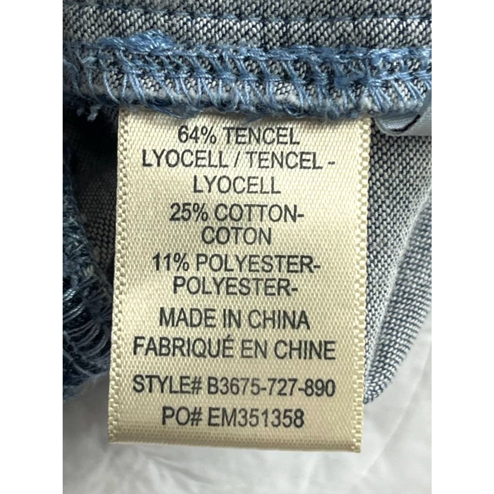 Bella Dahl Bella Dahl Women's Pants Denim Pocket Jogger Pocket Drawstring Tapered Inseam 26 in Blue 90s Bohemian Rock Casual travel Size ONE SIZE - 7 Thumbnail