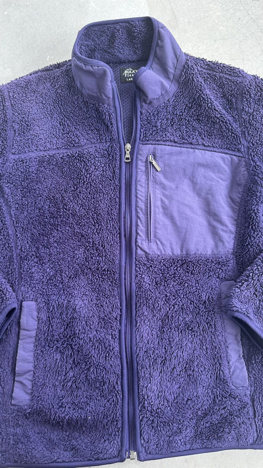 Vintage BULKY FLEECE MIDZIPPER OUTERWEAR Size US L / EU 52-54 / 3 - 2 Thumbnail