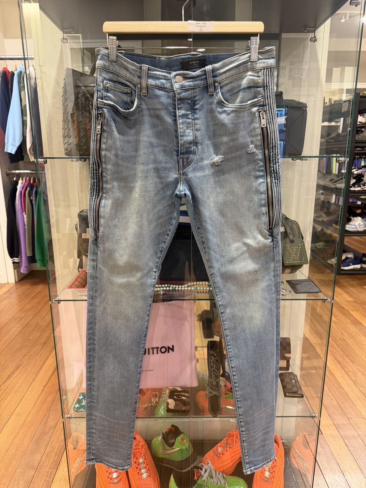 Amiri Amiri Half Track Zipper Denim Jeans Size US 38 / EU 54 - 1 Thumbnail