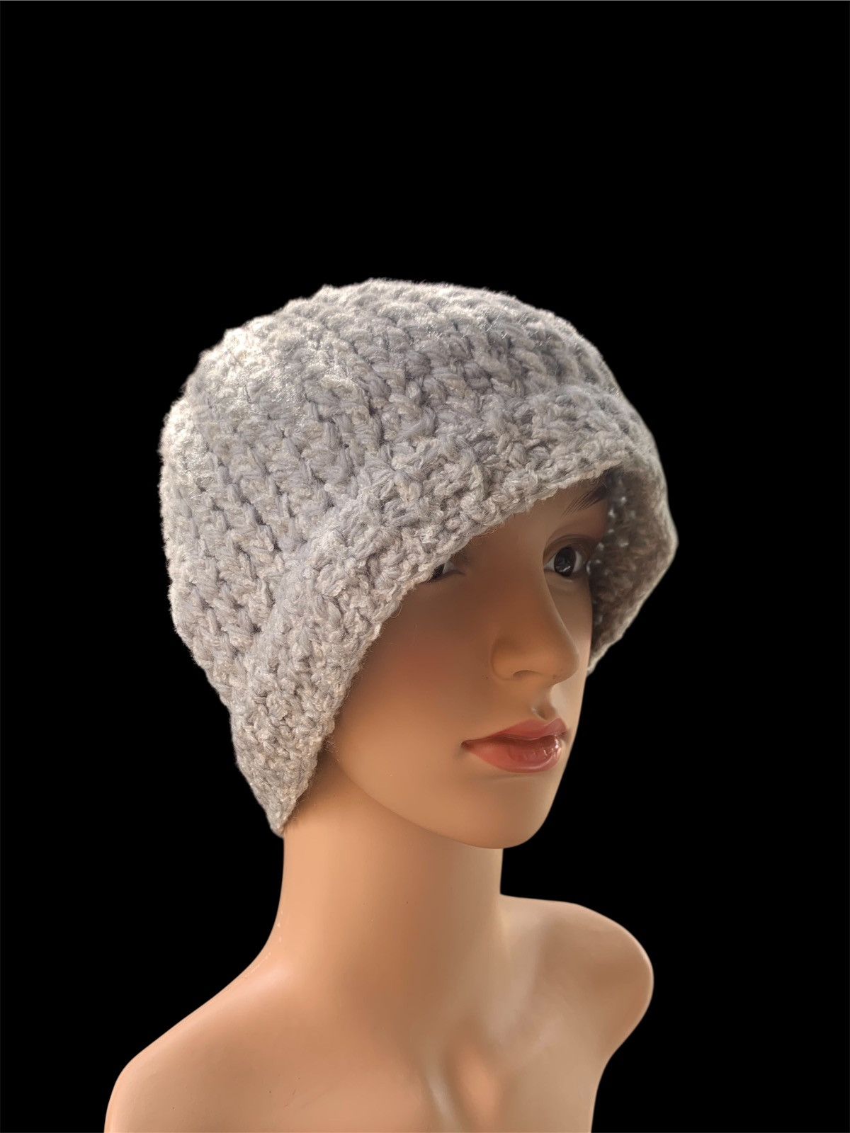 Handmade × Japanese Brand × Vintage crochet knitted handmade beanie hats Size ONE SIZE - 3 Thumbnail