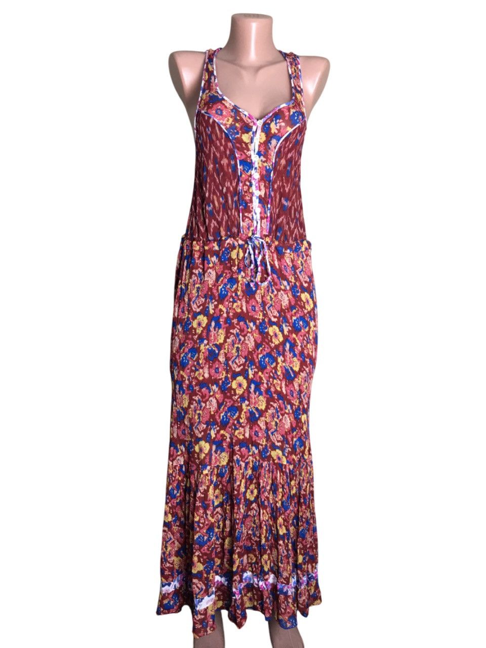 Isabel Marant × Isabel Marant Etoile Isabel Marant Etoile Randia Floral Chiffon Midi Dress EU36 Size XS / US 0-2 / IT 36-38 - 5 Thumbnail