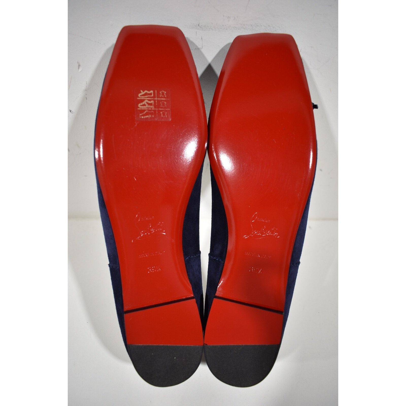 Christian Louboutin Christian Louboutin Mamadrague Flat Ink Blue Suede Size US 9.5 / IT 39.5 - 12 Thumbnail