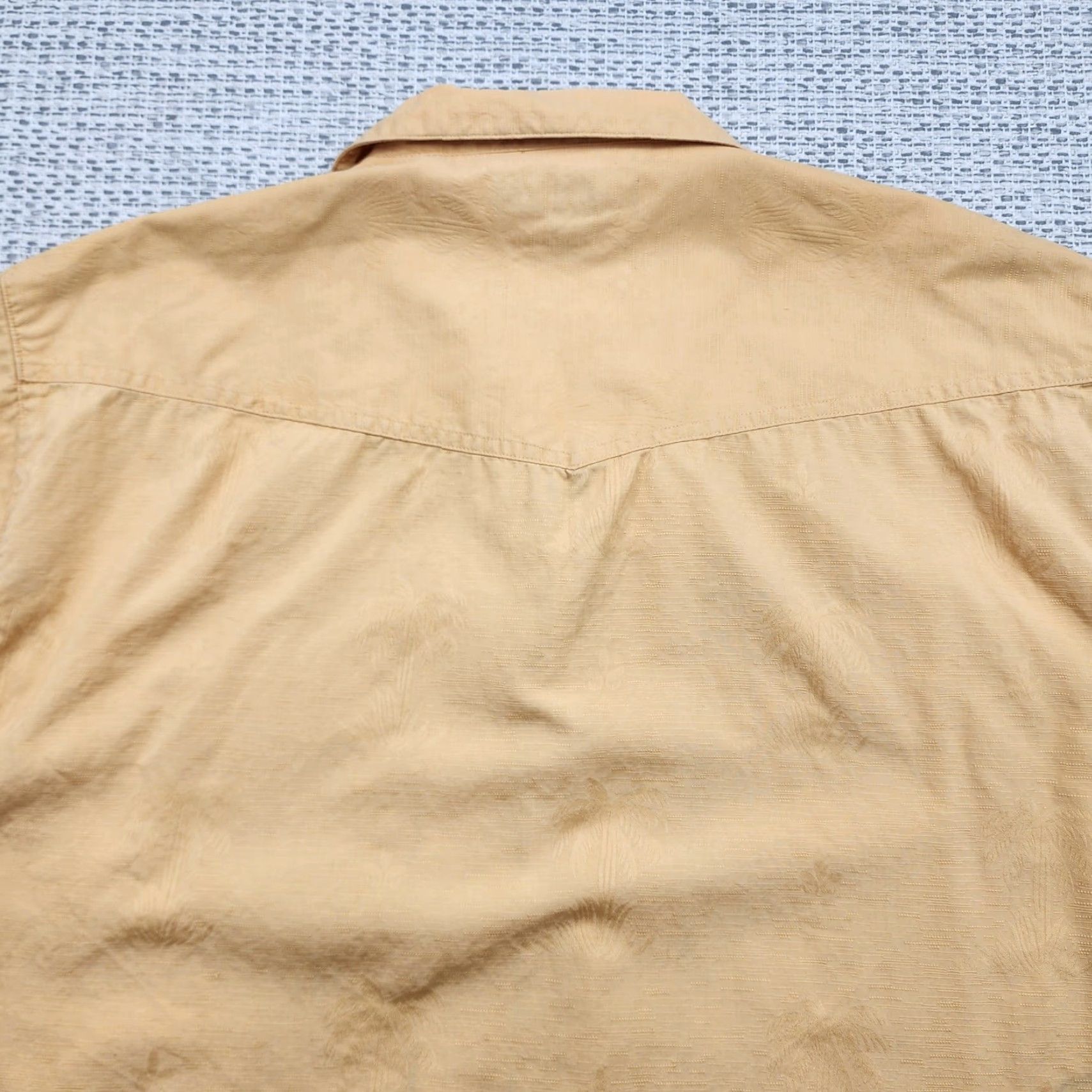Tommy Bahama Tommy Bahama Shirt Mens Large Yellow Palm Tree Cotton Button Up Camp Casual Shirt Size US L / EU 52-54 / 3 - 7 Thumbnail