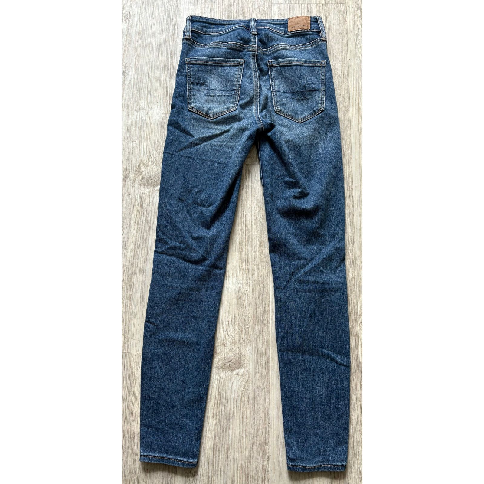 American Eagle Outfitters American Eagle | Distressed Stretch Hi-Rise Jegging | 4R Size 27" / US 4 / IT 40 - 3 Thumbnail