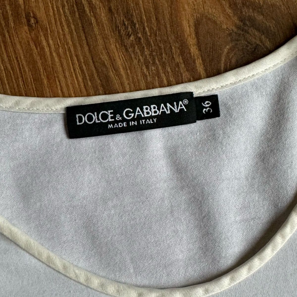 Dolce & Gabbana Dolce&Gabbana Women’s Cotton Silk T Shirt White Size:36 Size XS / US 0-2 / IT 36-38 - 4 Thumbnail