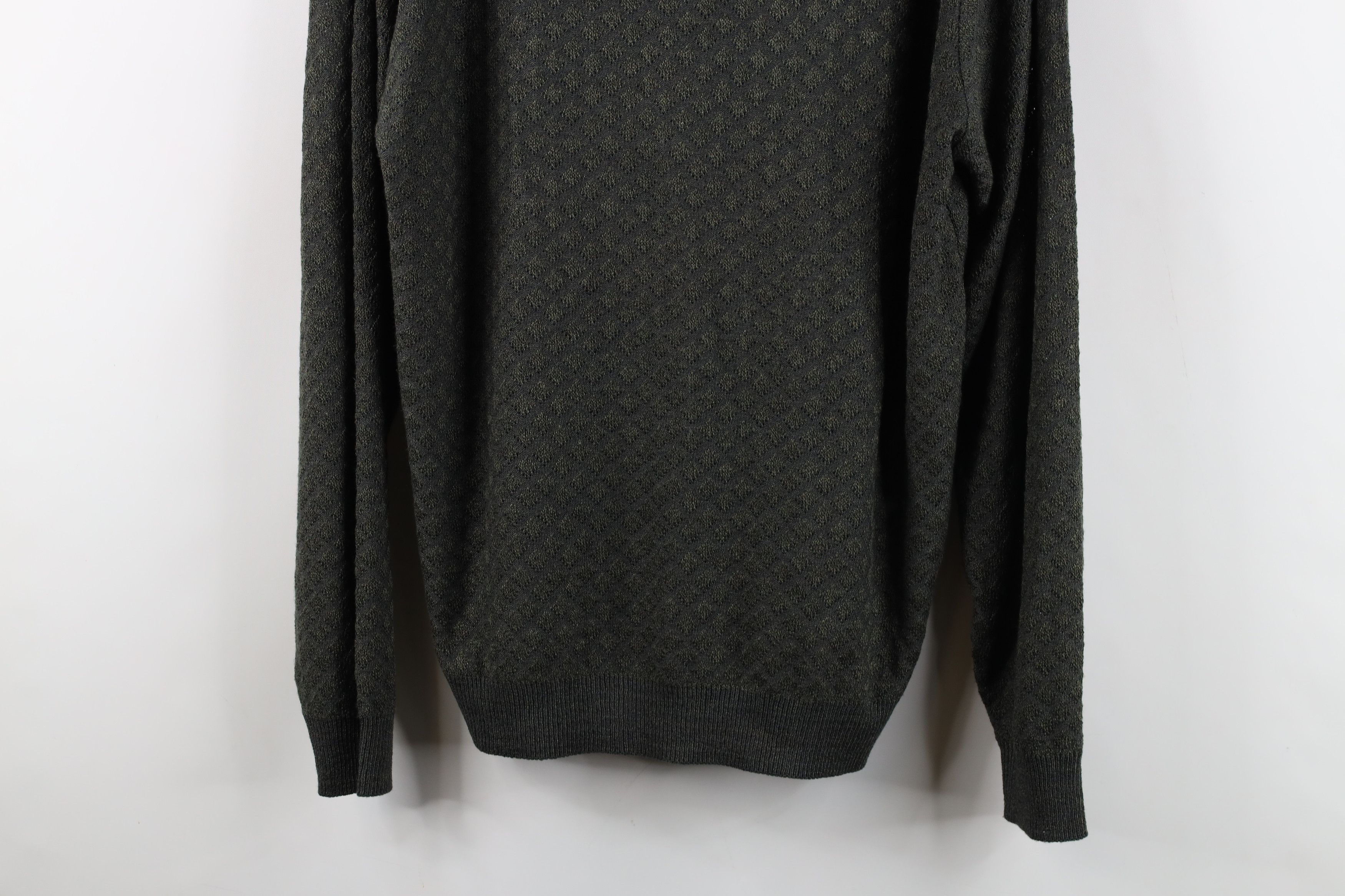 Vintage Vintage 90s Streetwear Diamond Knit Crewneck Sweater Size US M / EU 48-50 / 2 - 3 Thumbnail