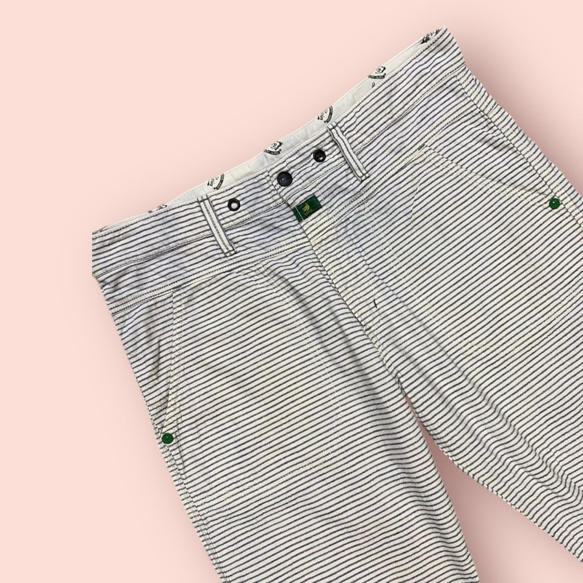 Edwin × Japanese Brand VINTAGE EDWIN ECO FABRIC BANANA FIBER FATIGUE CROP PANTS Size US 31 - 13 Thumbnail