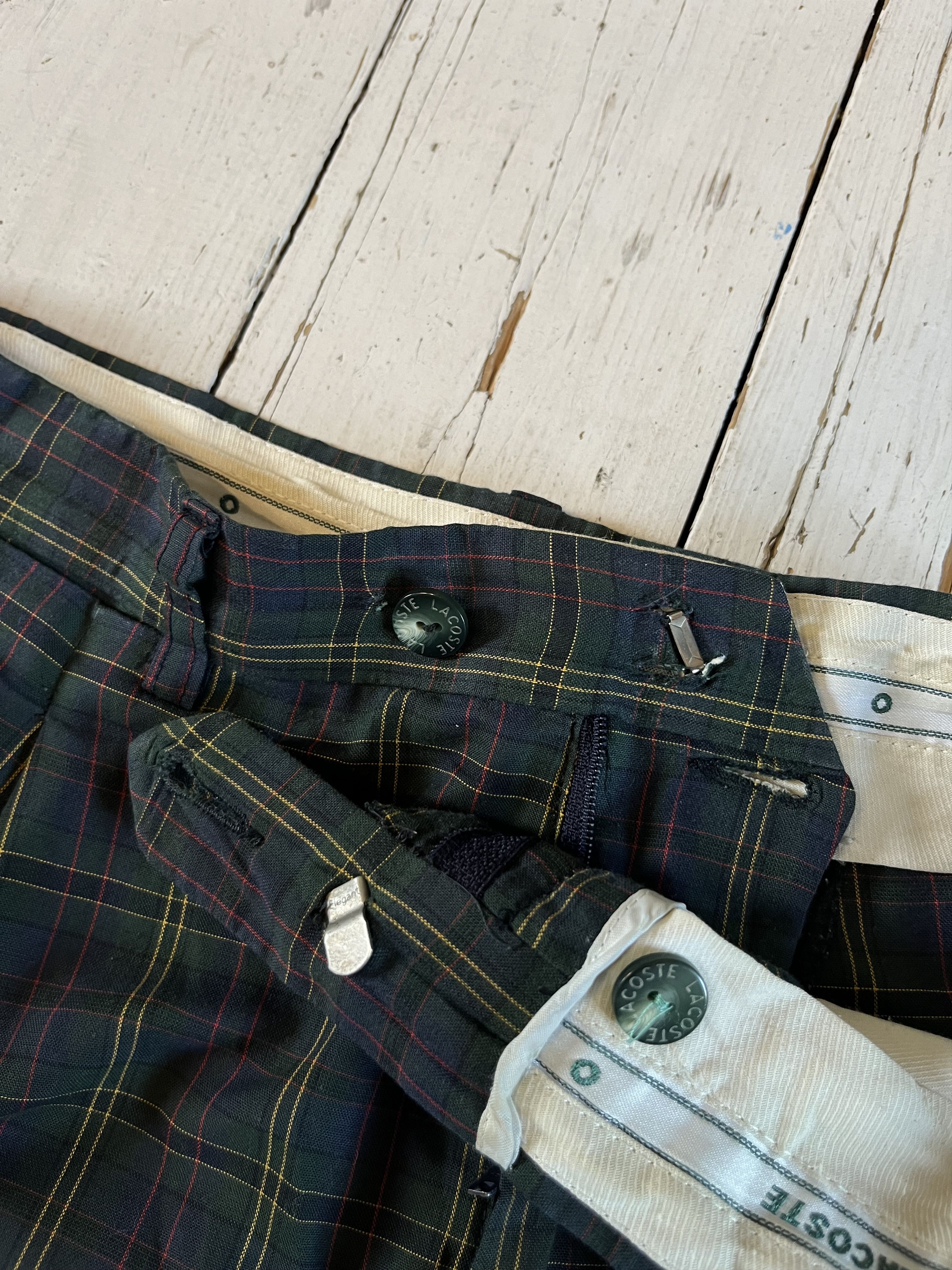 Lacoste Vintage 90s Lacoste Old Money Checked Pants Size US 36 / EU 52 - 12 Thumbnail