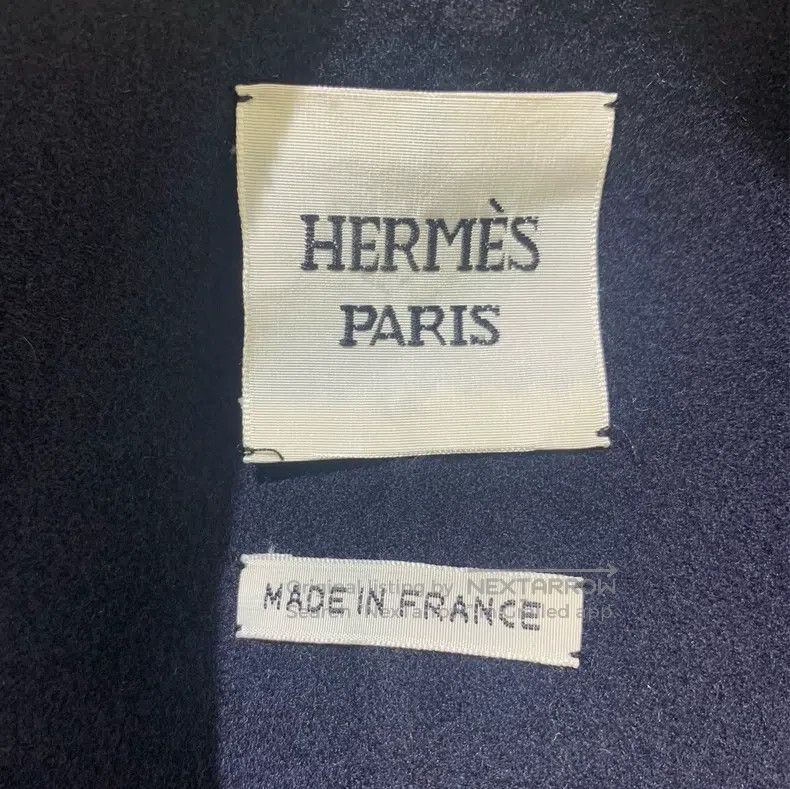 Hermes Hermes Dark blue women's coat, 100% cashmere Size XS / US 0-2 / IT 36-38 - 3 Thumbnail