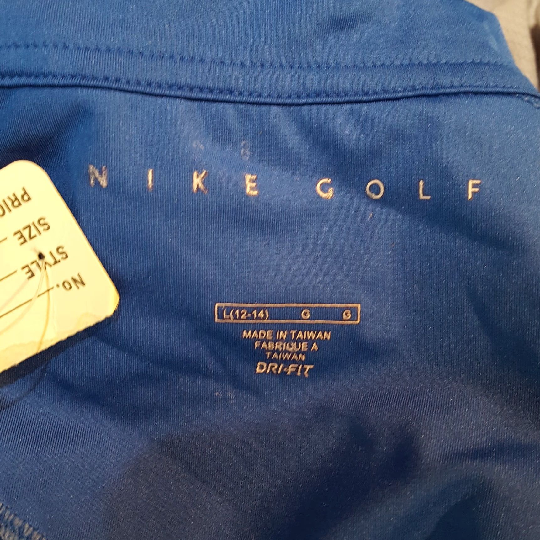 Nike VINTAGE Nike Golf Blue Short Sleeve Womens Large Athletic Workout Gym Tennis T Shirt Top Size L / US 10 / IT 46 - 5 Thumbnail