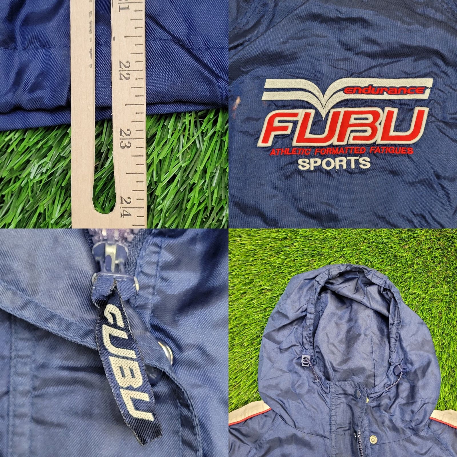 Fubu VINTAGE FUBU Jacket Womens XL Baggy Cropped 26x22 Nylon Zip Pockets Windbreaker 1990s Retro Athletic Clothing Womens Size XL / US 12-14 / IT 48-50 - 9 Thumbnail