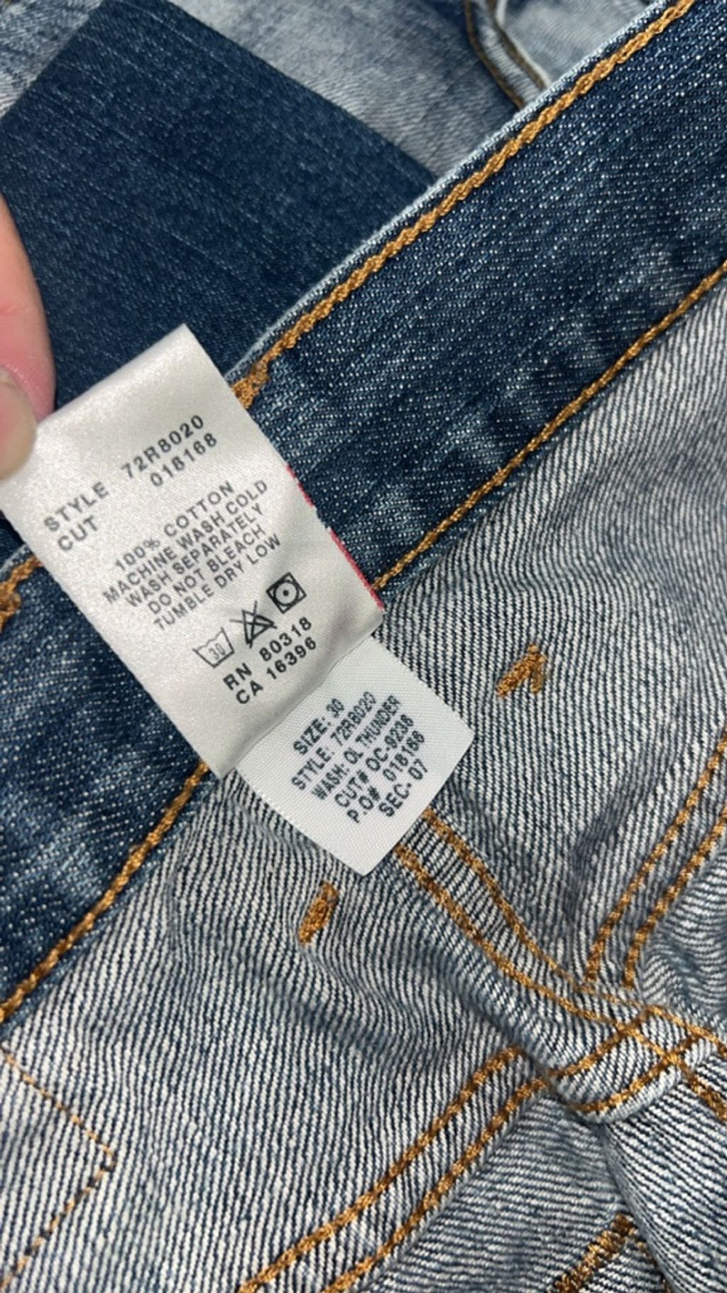Lucky Brand Men's Lucky Brand Blue Straight Jeans Waist 30 Size US 30 / EU 46 - 5 Thumbnail