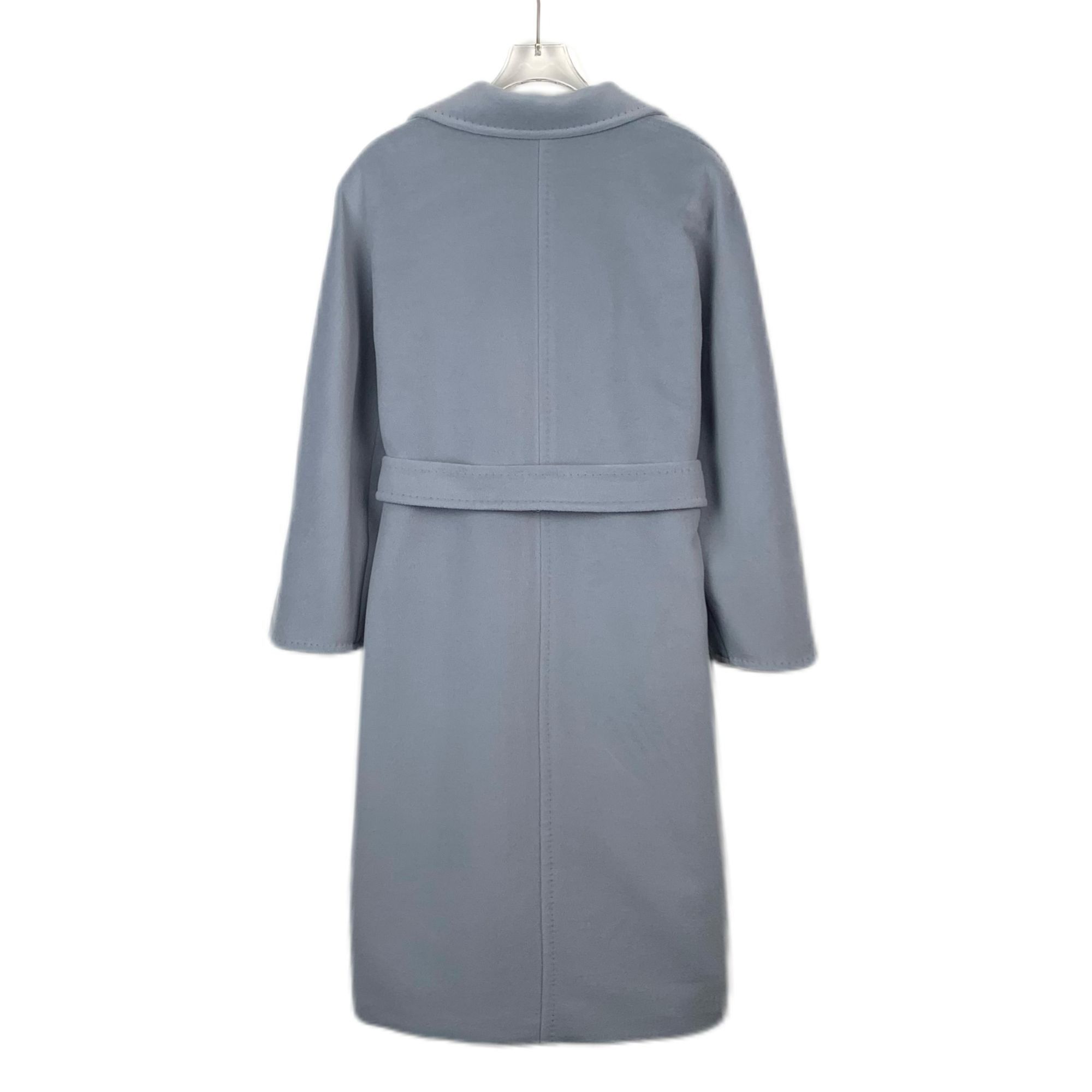 Max Mara MaxMara Womens Double-Breasted Belted Wool Coat With Garment Size XXS / US 00 / IT 34 - 8 Thumbnail