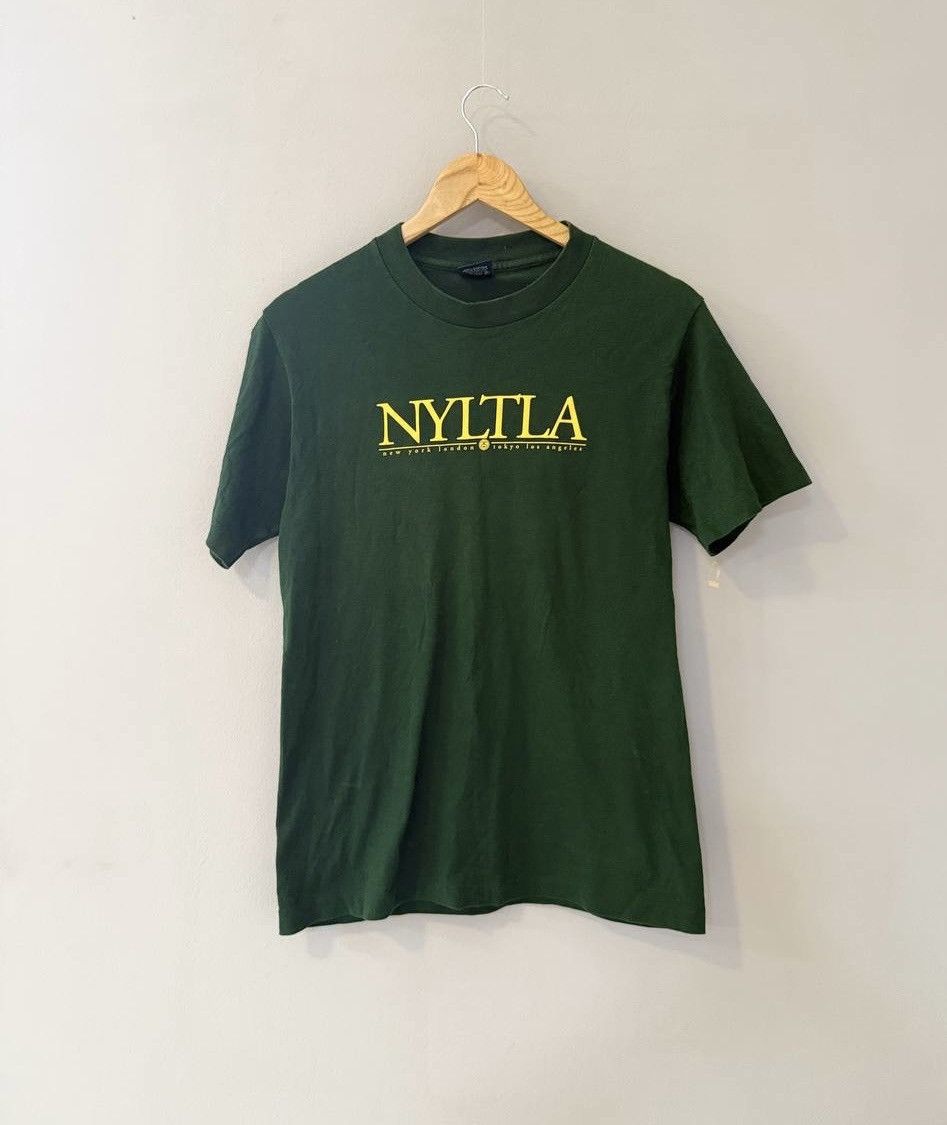 Stussy Vintage Stussy NYLTLA Big SpellOut Distress T -Shirt Size US S / EU 44-46 / 1 - 1 Thumbnail