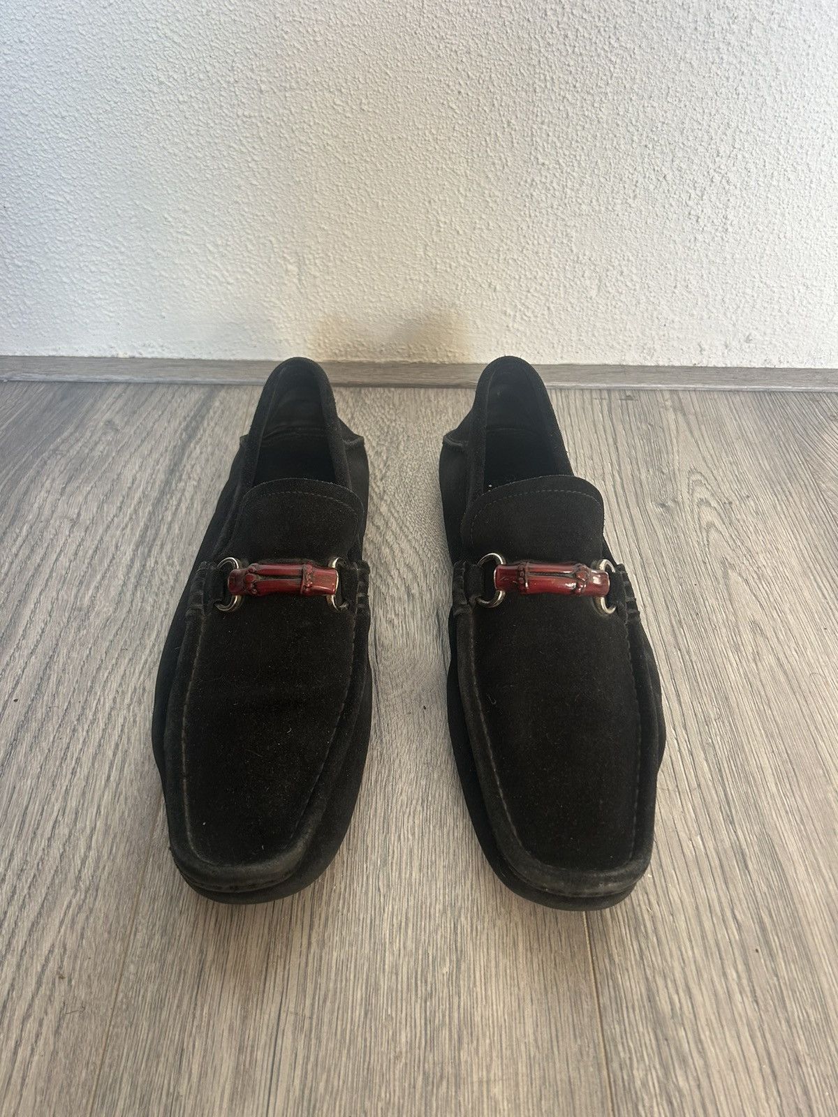 Gucci Gucci Tom Ford Era Suede Bamboo Loafers – Iconic Black Size US 11.5 / EU 44-45 - 1 Thumbnail
