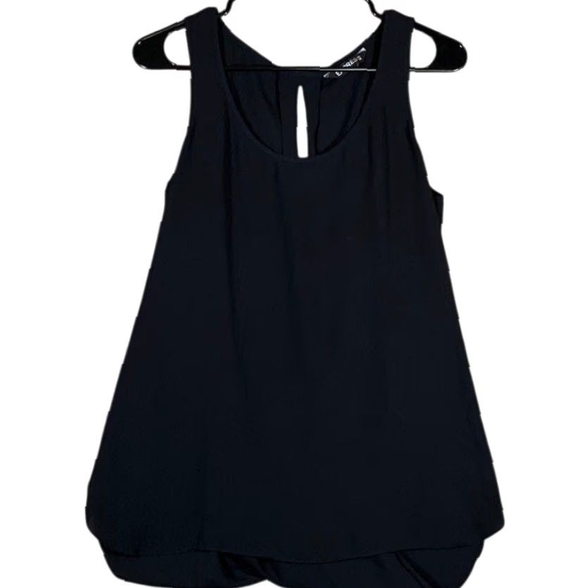 Express Express Blouse Women's Sleeveless Black Open Back Lightweight Large Size L / US 10 / IT 46 - 2 Thumbnail