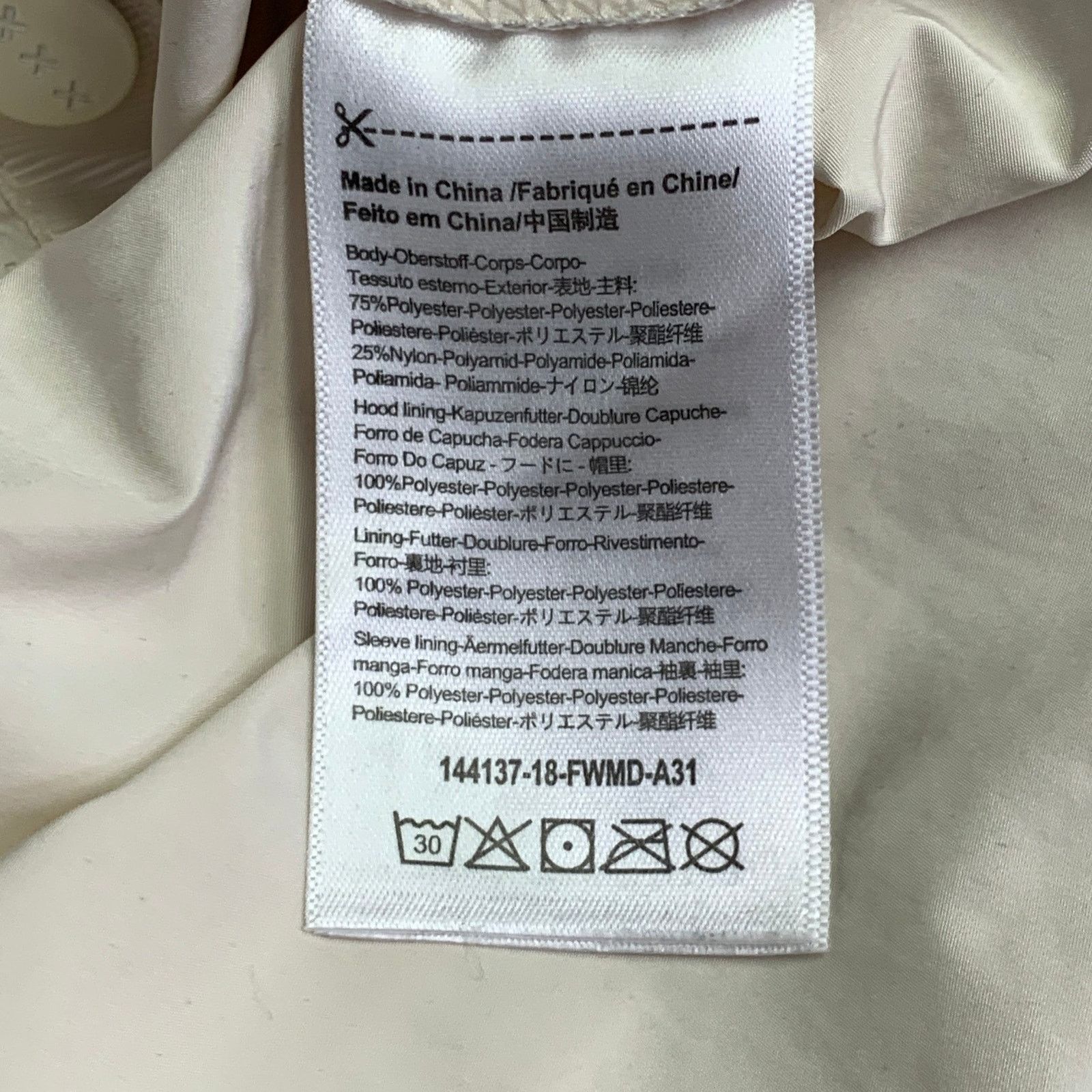 Scotch & Soda L Cream Tan Color Block Polyester Blend Hooded Jacket Size US L / EU 52-54 / 3 - 6 Thumbnail