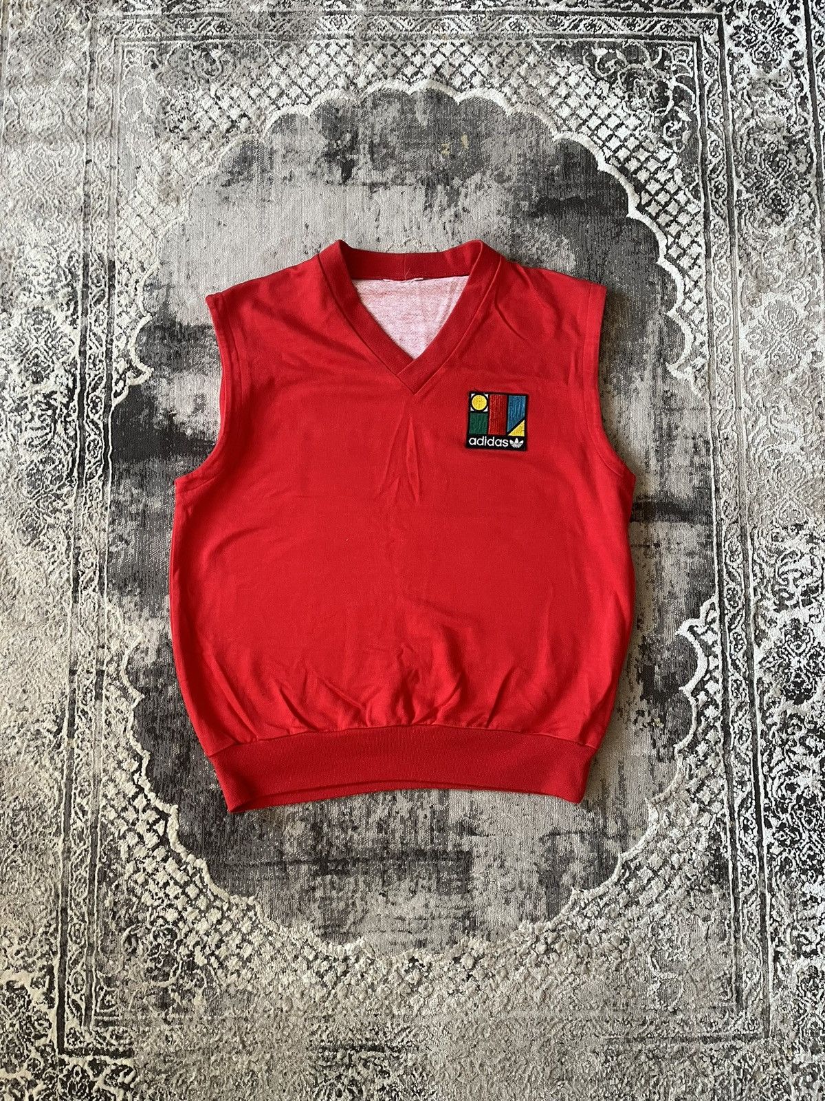 Adidas Vintage Adidas 80s Ivan Lendl vest sweatshirt West Germany Size US M / EU 48-50 / 2 - 2 Thumbnail