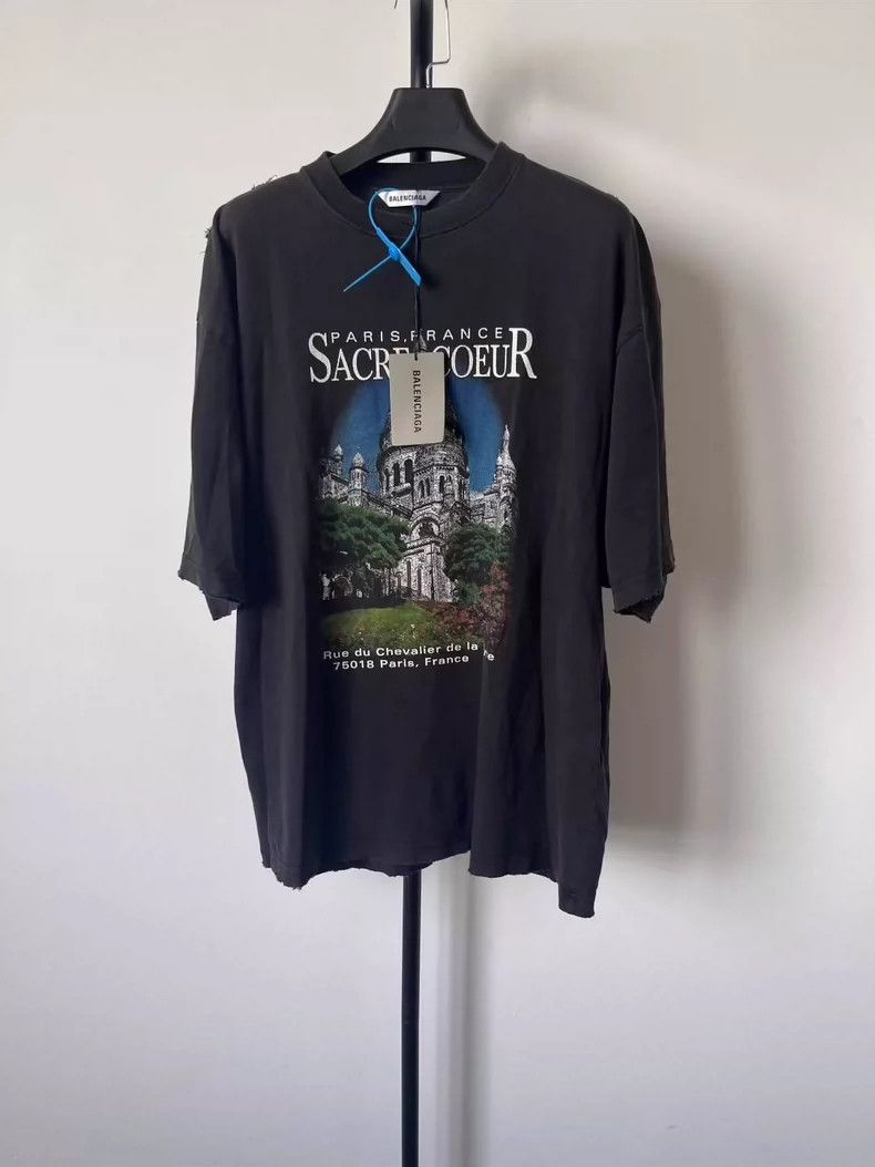 Balenciaga Balenciaga Round Neck Letter Print Short-Sleeve T-Shirt - dmc Size US XS / EU 42 / 0 - 1 Thumbnail