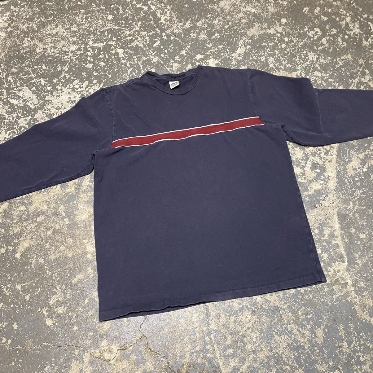 Old Navy × Vintage Vintage Old Navy Striped Blank Long Sleeve Tshirt Size US XL / EU 56 / 4 - 3 Thumbnail