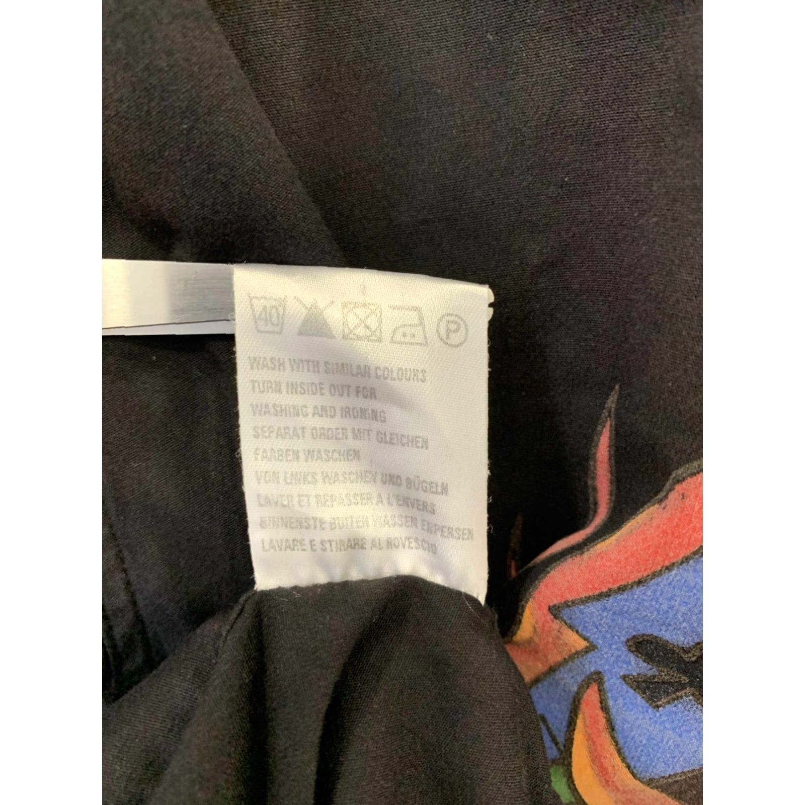Ed Hardy Ed Hardy by Christian Audigier Men’s Button-Down Shirt 3XL Black Skull Flames Biker Graphic Shirt Mens Size US XXL / EU 58 / 5 - 4 Thumbnail