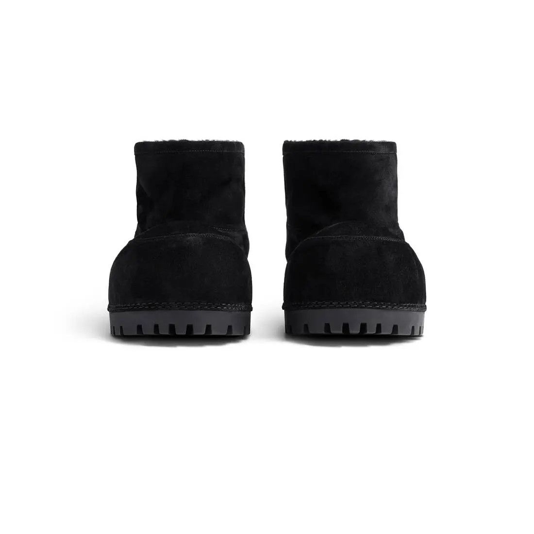Balenciaga o1mt1gz1225 Alaska Fur Booties in Black Size US 7 / EU 40 - 3 Thumbnail