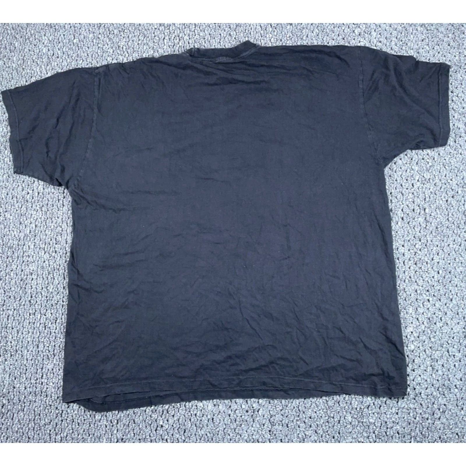 Vintage VINTAGE T-Shirt Skull Wings Print Adult 4XL Black Cotton Crew Neck Men Graphic 2000s Men’s Size US XXL / EU 58 / 5 - 2 Thumbnail