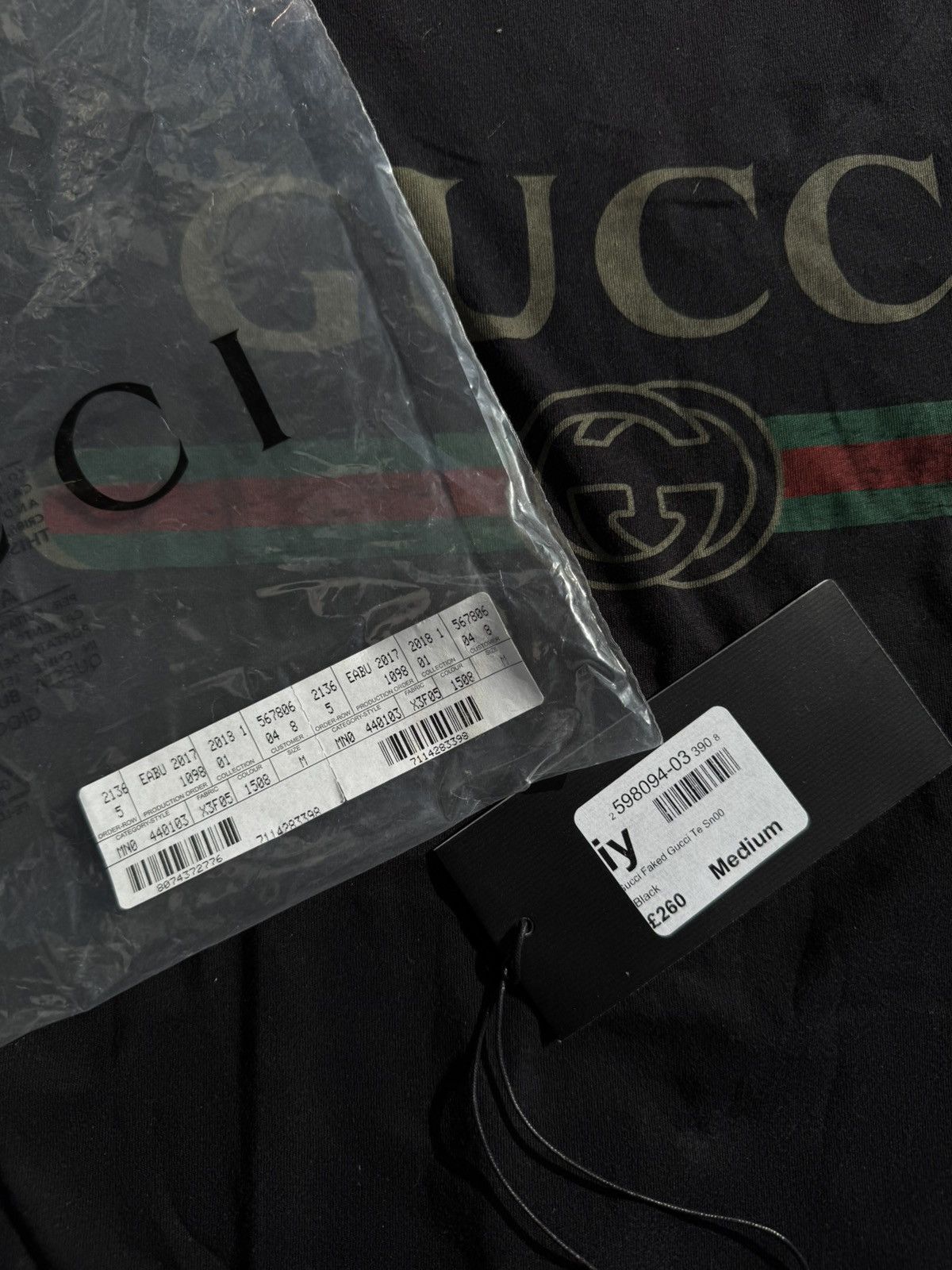Designer × Gucci GUCCI vintage „fake” Logo T-shirt Size US M / EU 48-50 / 2 - 9 Thumbnail