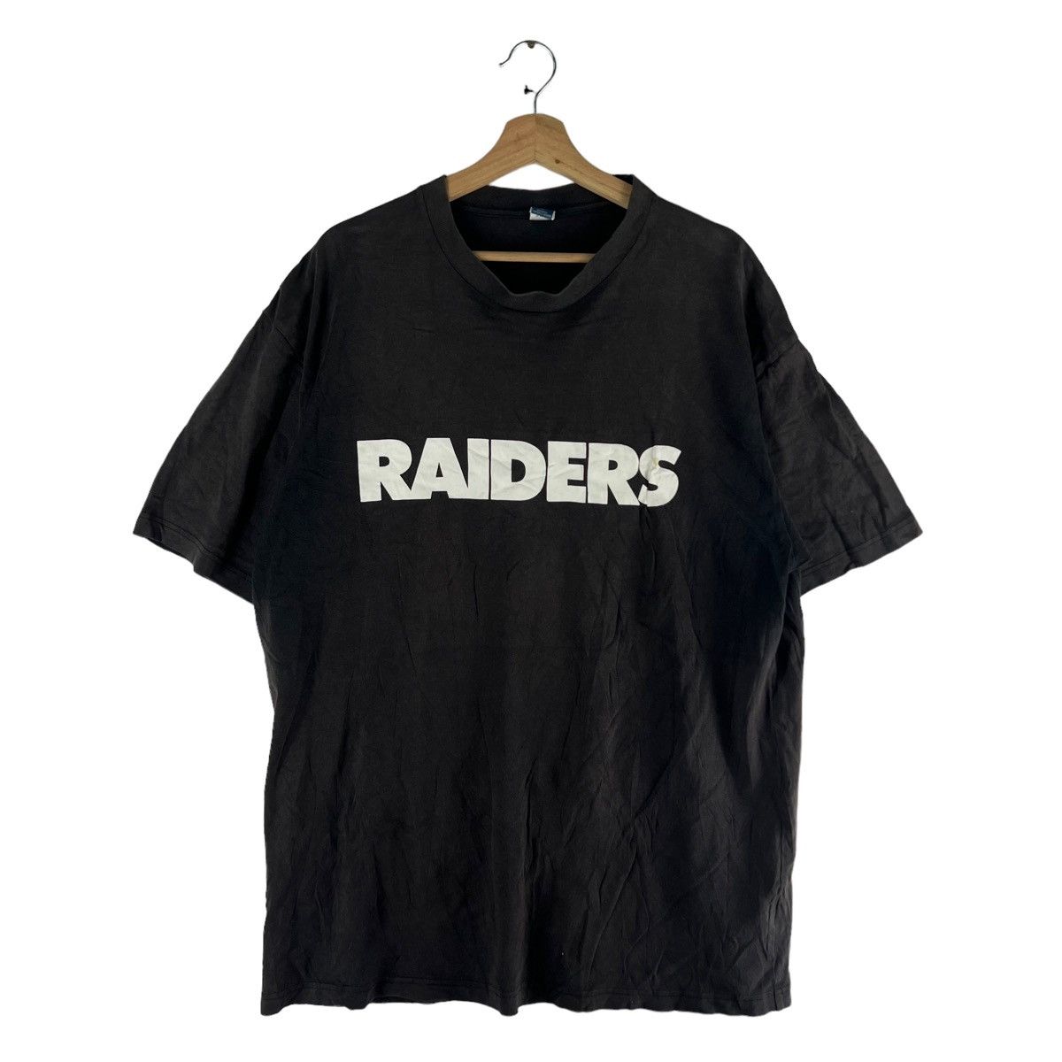 NFL 🔥90’s Vtg NFL Raiders T-Shirt Big Logo Size US L / EU 52-54 / 3 - 1 Thumbnail