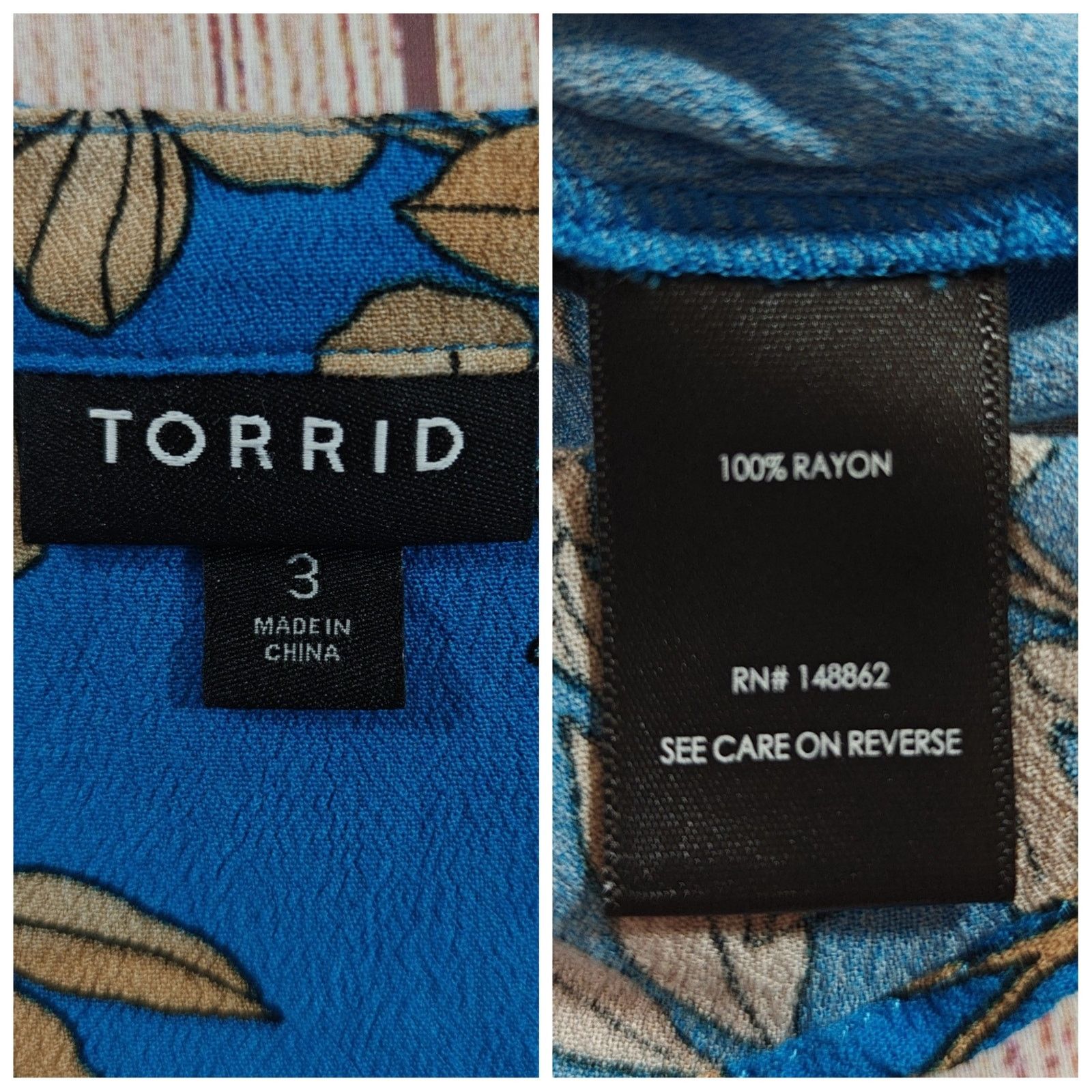 Torrid Torrid Crepe Tie-Front Floral Button-Up Sleeveless Top sz 3 Size 3XL / US 20-22 - 8 Thumbnail