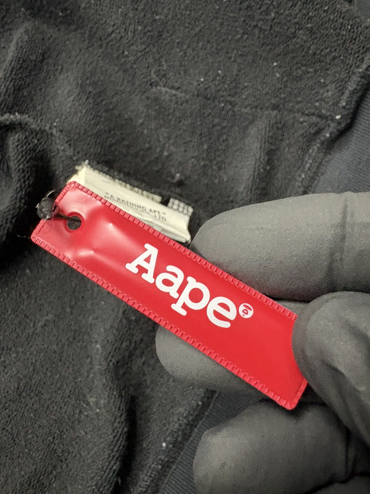 Aape AAPE By A Bathing Ape Black Zip Hoodie Gold Logo Tape Y2K M Size US M / EU 48-50 / 2 - 18 Thumbnail