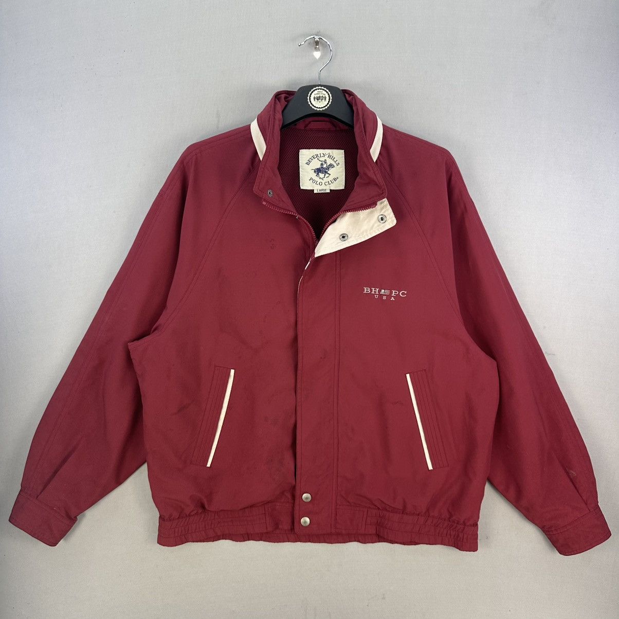 Beverly Hills Polo Club Vintage 90's Beverly Hills Polo Club Zipper Jacket Size US L / EU 52-54 / 3 - 1 Thumbnail