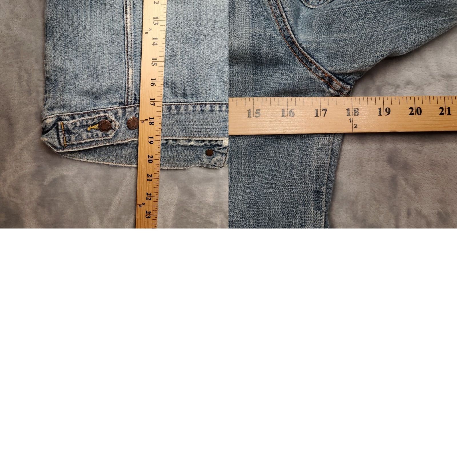 Abercrombie & Fitch VINTAGE Abercrombie & Fitch Jacket Girls L Blue Denim Cropped Distressed Y2K Jacket Women L Blue 90s Retro USA American Size L / US 10 / IT 46 - 9 Thumbnail