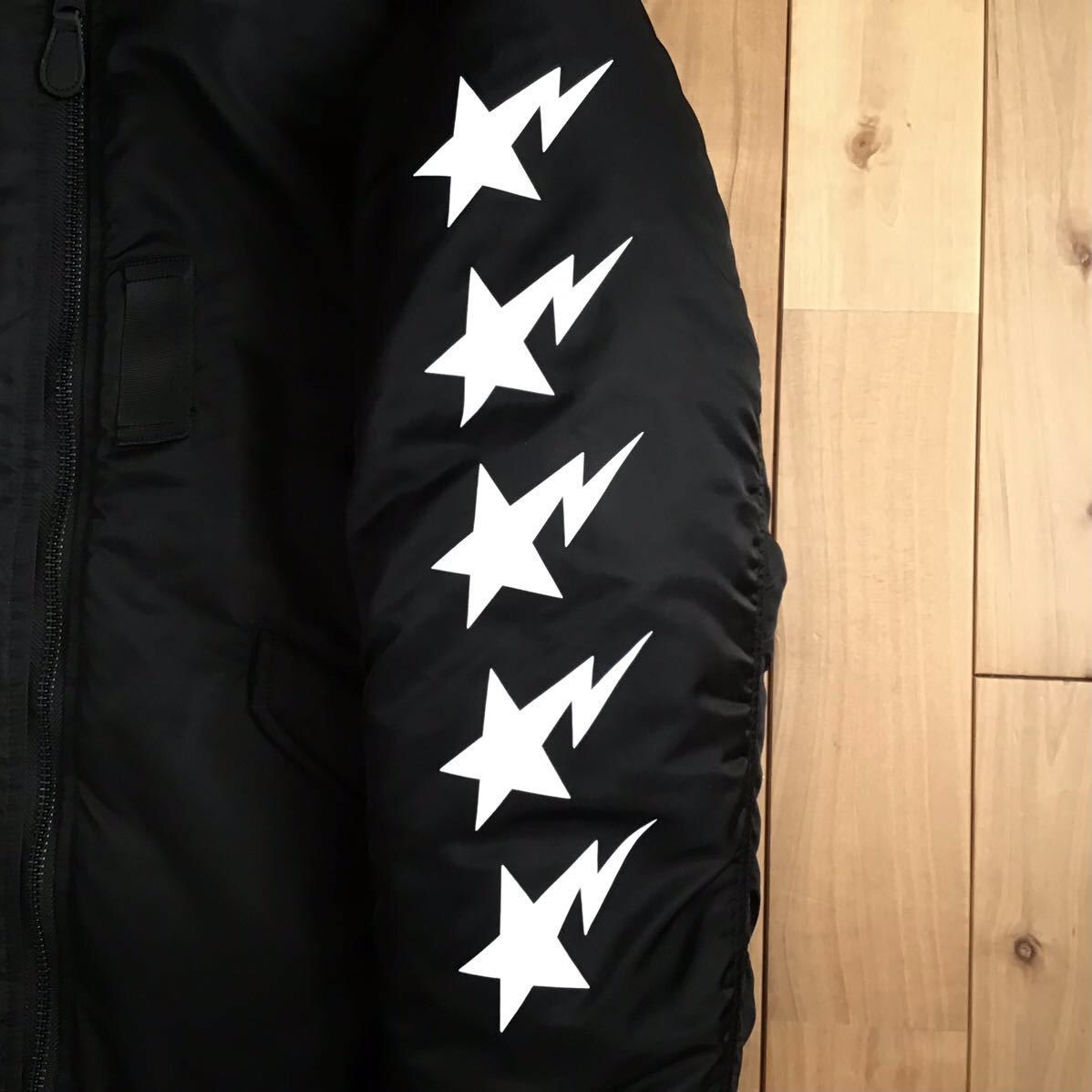Bape BAPE STA LOGO MA-1 bomber jacket a bathing ape star Size US M / EU 48-50 / 2 - 4 Thumbnail