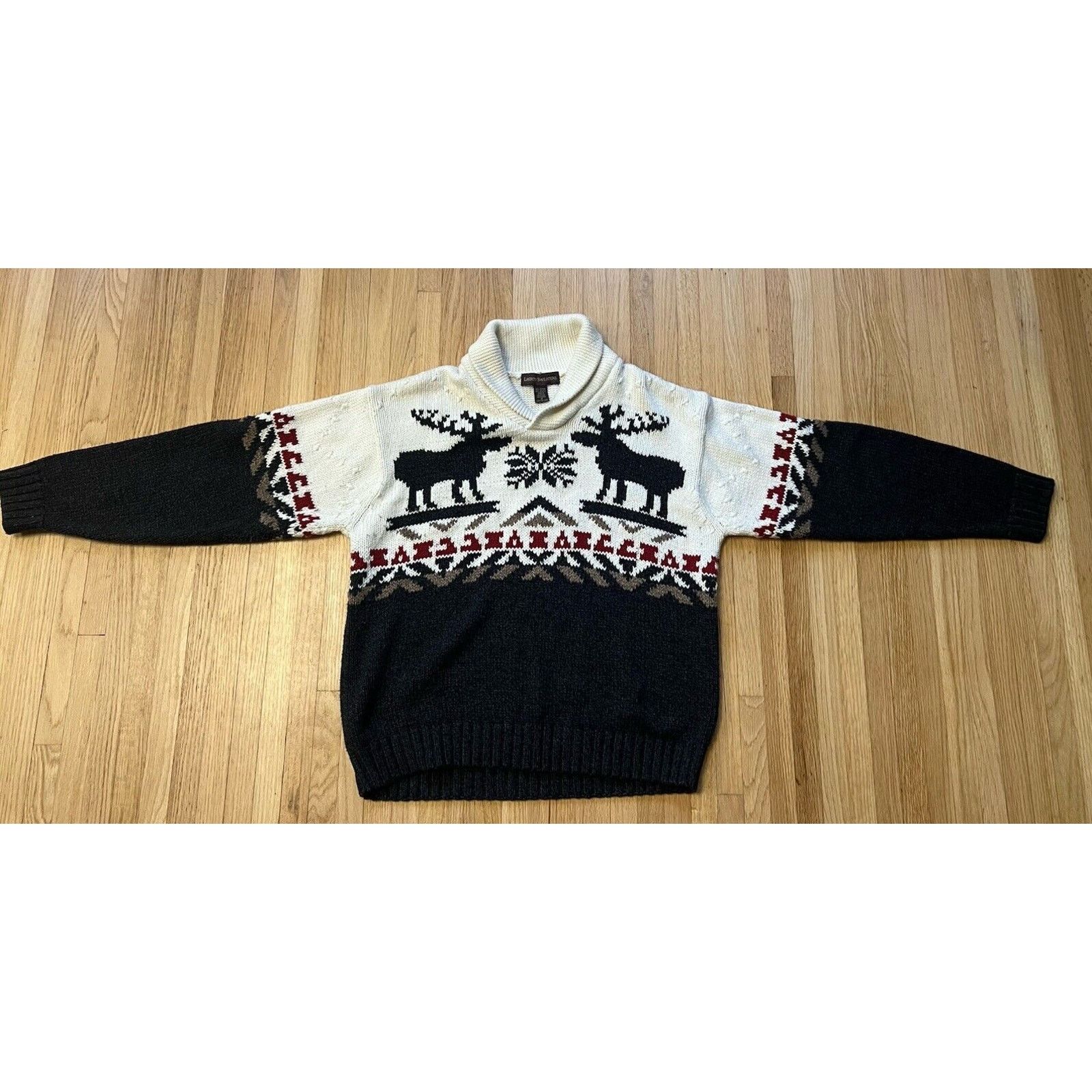 Liberty Vintage Knit Liberty Sweaters Medium Twin Moose Knit Nordic Size US M / EU 48-50 / 2 - 4 Thumbnail