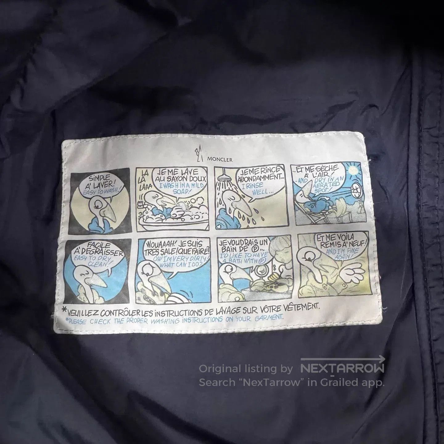 Moncler Blue Puffer Jacket with Front Zip and Chest Panel. Size US M / EU 48-50 / 2 - 7 Thumbnail