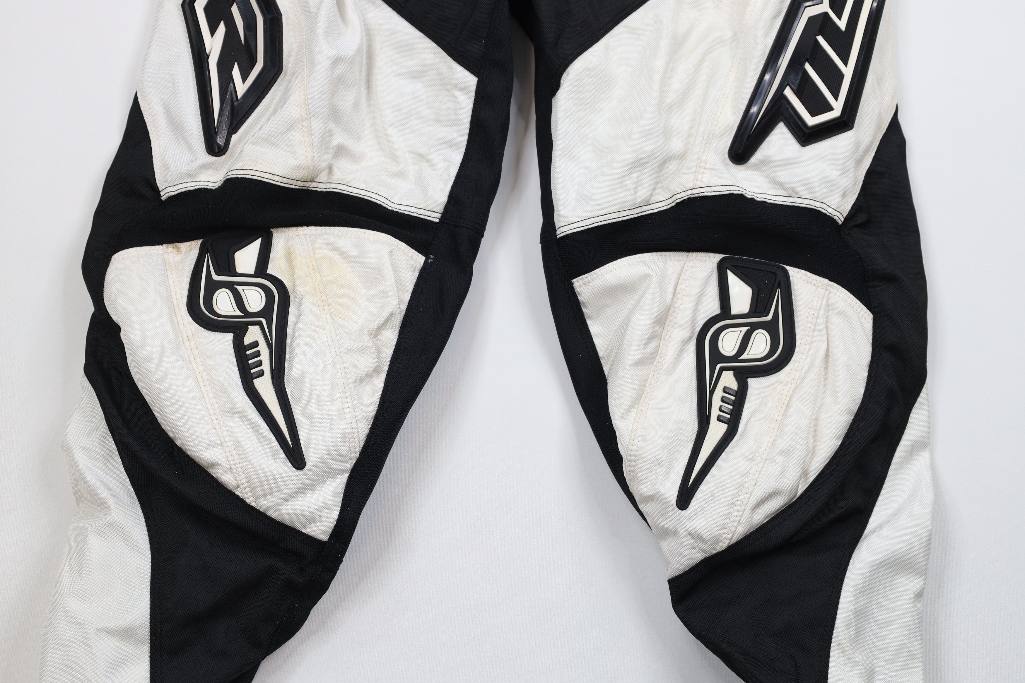 Vintage Vintage Moto Motorcycle Motocross Racing Pants White Black Size US 32 / EU 48 - 3 Thumbnail