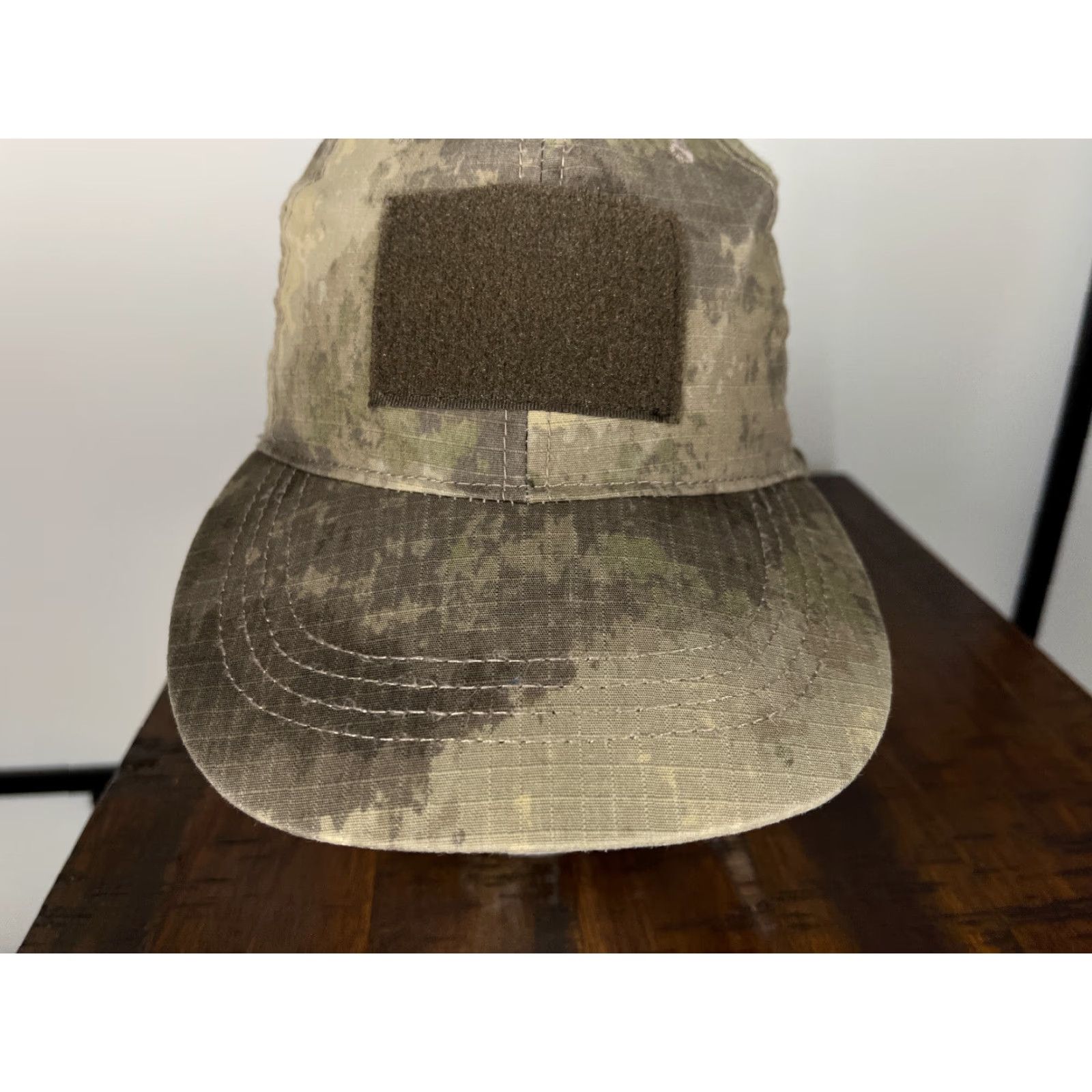 Vintage HAT Cap Hat Beige Brown Desert Camo Tactical Adjustable Hook Loop Patches One Size Men Cotton Polyester Twill Baseball Cap Size ONE SIZE - 3 Thumbnail