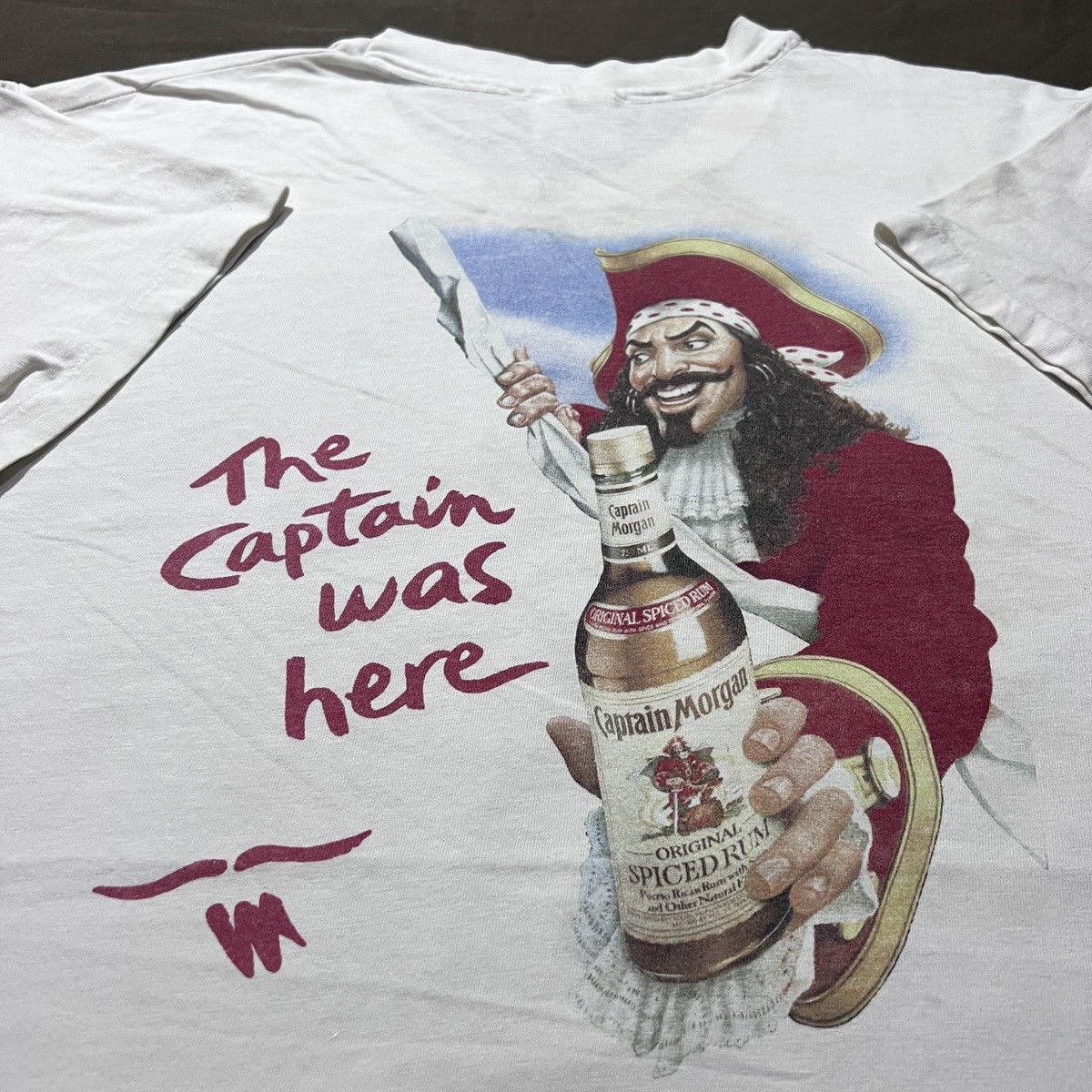 Vintage Vintage 90s Captain morgan Promo Tee graphic streetwear Size US L / EU 52-54 / 3 - 1 Thumbnail