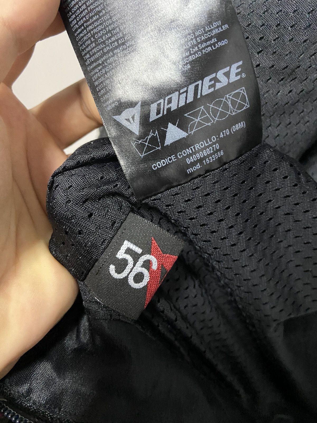 Dainese × Vintage Dainese big logo leather jacket racing moto Sleeve Size US XL / EU 56 / 4 - 7 Thumbnail